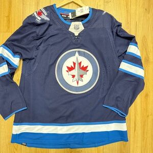Mens Winnipeg Jets Jersey - Adidas New with Tags size 54 (XL)